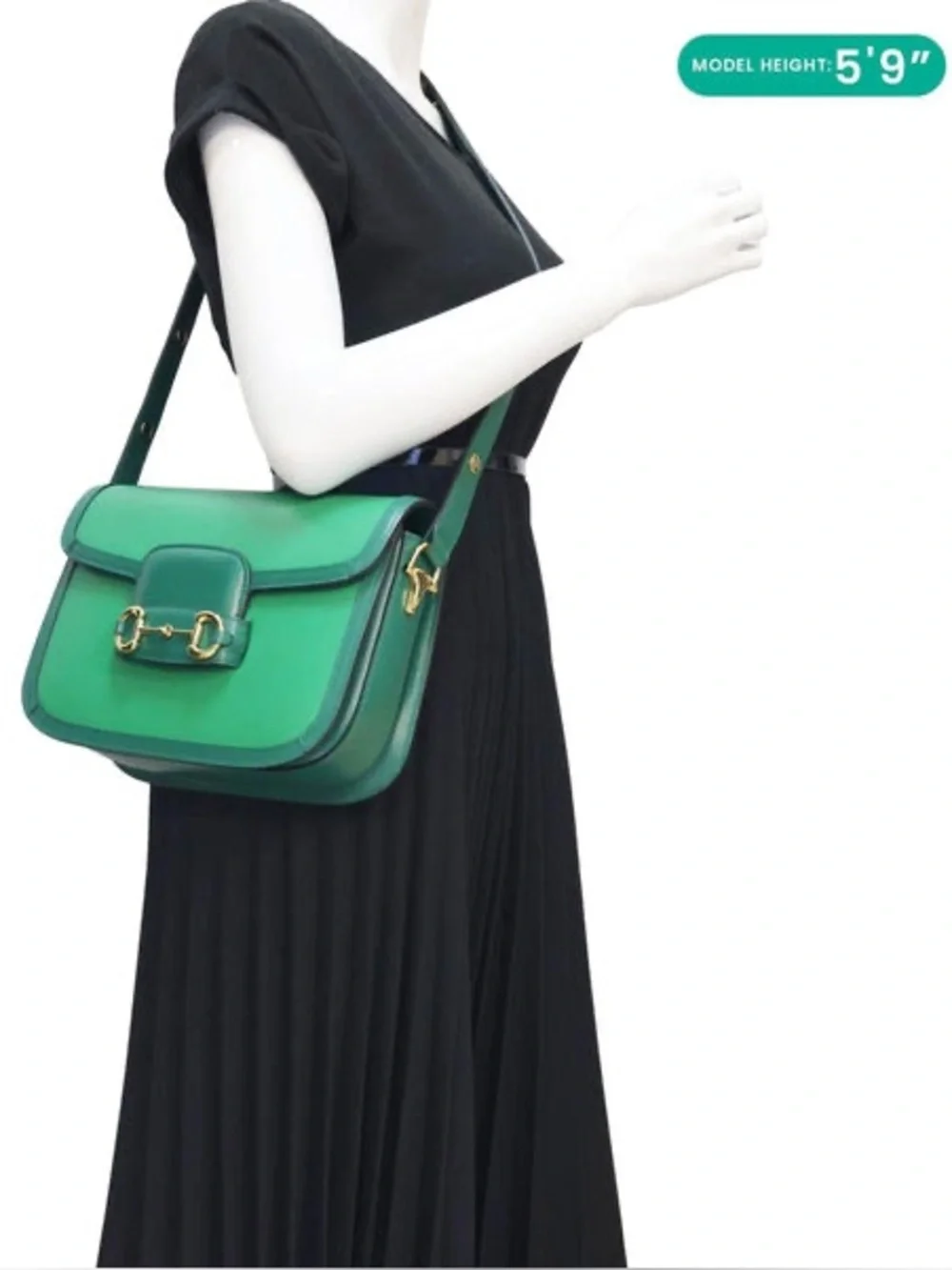Gucci Horsebit 1955 Shoulder Bag Purse Neon Green Leather NWT Pristine Rare